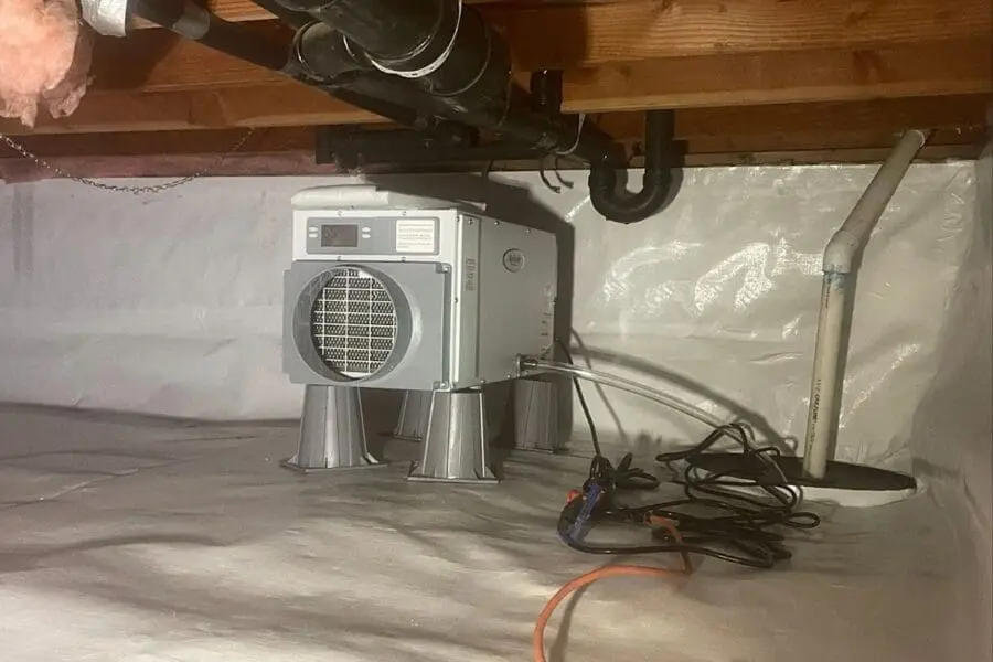 crawl space waterproofing after