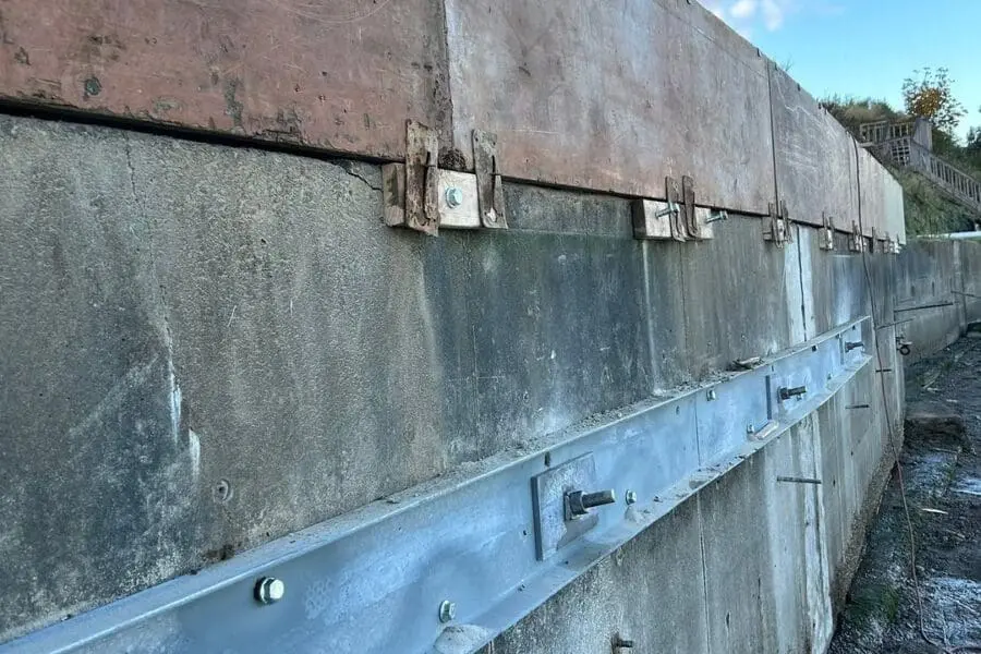 seawall repair finished outdoors case study