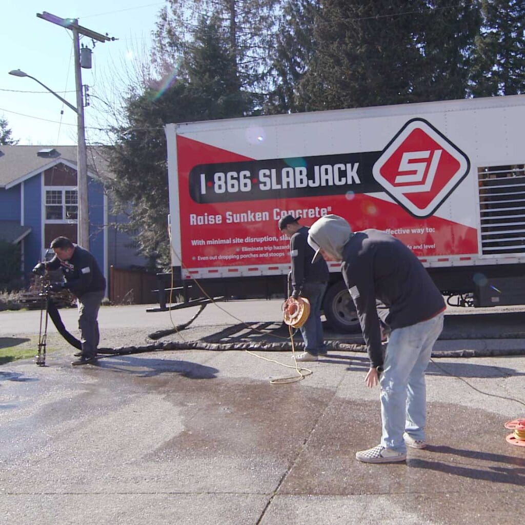 driveway slab jacking